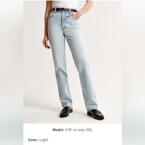 High rise Abercrombie 90s Straight Leg Jeans